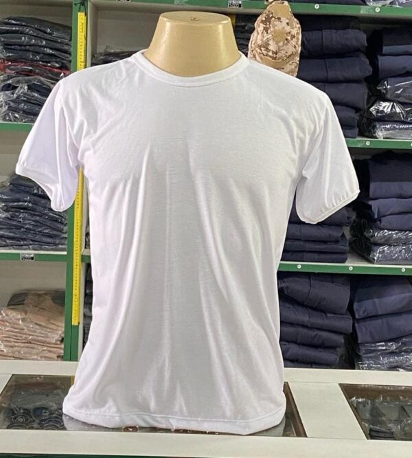 Camiseta branca de algodão